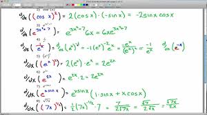 Chain Rule Worksheet Youtube