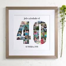 30th Birthday Presents For Him Uk This Art Would Make A Thoughful And Unique Gift For A Special 40th Birthday Birthday Photo Collage Photo Collage Birthday Photos