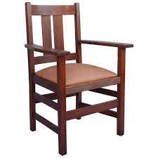 For Sale On 1stdibs Fine Crafted L J G Stickley Oak Chair From The Arts Crafts Period Signed With Images Oak Chair Armchairs For Sale