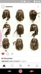 Short Hair Style Tutorial Beleza In 2019 Pinterest Hair Styles Short Hair Styles And Hair Short Hair Updo Short Hair Tutorial Braids For Short Hair