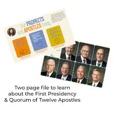 We also sustain the counselors in the first presidency and the members of the quorum of the twelve apostles as prophets, seers, and revelators. (lds.org. Get To Know The First Presidency And Twelve Apostles