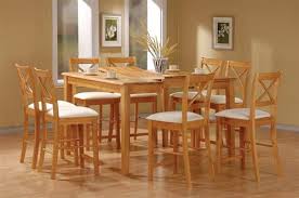 Harper & bright designs 5 pieces drop leaf dining table set, counter height bar table with 4 stackable round bar stools for kitchen dining room coffee breakfast (dark coffee) 3.5 out of 5 stars. Maple Finish Counter Height 9 Piece Dining Set With Butterfly Leaf By Coaster 5848