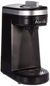 Black And Decker Single Serve Coffee Maker Pods Aicok Single Serve Coffee Maker Coffee Machine For Most Single Cup Pods Including With Images Single Serve Coffee Makers Coffee Machine Single Cup Coffee Maker