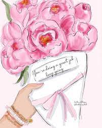 Heather Stillufsen On Instagram Yes You Re Going A Great Job Keep Going Sending Some Flo Heather Stillufsen Illustration Art Girl Floral Bouquets