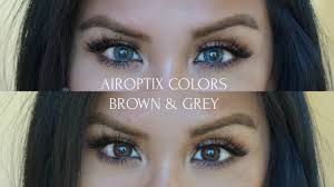 Astigmatism is not a problem for colored contacts. Air Optix Colors In Brown Grey Youtube