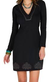 On vous propose de jolies robes à fleurs dans une grande variété de couleurs, de styles, de longueurs et de tissus. Robe Courte A Manches Longues Noire Fleur De Lotus Avec Col V Evelina