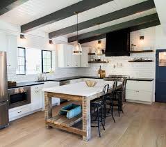 They are available in an assortment of colors and the. Reclaimed Wood Kitchen Island With Shelf And Marble Countertop Country Kitchen