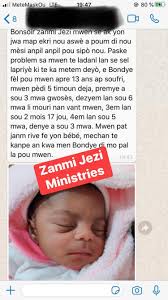 GRAN TEMWAYAJ 🙏🏿 men sa BONDYE ka fè. Apre 13 lane soufrans li delivre.  Mesaj yon zanmi ekri nou 👇🏿 Bonsoir zanmi Jezi mwen se ak yon jwa map  ekri nou aswè