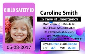 Comprehensive, descriptive information in one place: 3 Things You Should Include On Your Child Id Card Easyidcard Com