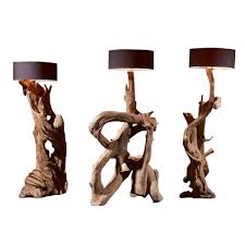 Wurzelholz Stehlampe Standlampe Riaz Xl 200 Teak Wurzel Lampe