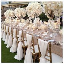 Love The Updated Chair Cover Swag This Will Dress Up Basic Hall Chairs Beautifully Wedding Chairs All White Wedding Chair Covers Wedding