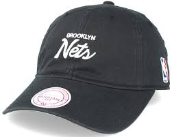 Looking for caps of the brooklyn nets: Brooklyn Nets Special Script Dad Black Adjustable Mitchell Ness Cap Hatstore De