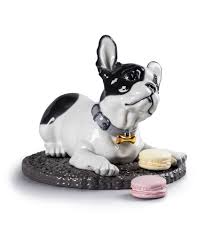 When your frenchie decides to get off your lap, he'll love this toy collection designed with him mind. French Bulldog With Macarons Dog Figurine Lladro Europe