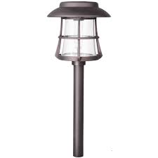Hampton Bay Solar Bronze Diecast Outdoor Integrated Led 2700k 15 Lumens Warm White Landscape Path Light With Seedy Glass Lens Nxt 1810 20 The Home Depot Path Lights Solar Path Lights Solar Led Lights