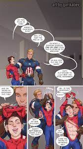 Post 5010368: Captain_America comic garikaliev Marvel Peter_Parker Spider-Man  Spider-Man_(series) Steve_Rogers