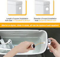 Kit de remplacement de poignée de toilette, poignée de chasse d'eau  latérale avec chaîne pour toilettes Toto THU068#CP : Amazon.ca: Outils et  ...