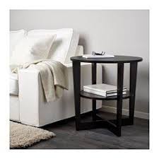 Ikea Vejmon Table D Appoint Brun Noir Mobilier De Salon Table D Appoint Et Meubles En Teck