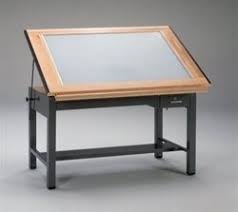 Drafting Table With Lighted Surface Light Table Drafting Table Drawing Table