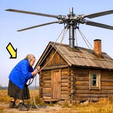 SE RIERON CUANDO LA ANCIANA PUSO UNA HÉLICE GIGANTE EN LA CASA… PERO CUANDO  LA ENCENDIÓ… Se rieron cuando la anciana puso una hélice gigante en la casa,  pero cuando la encendió,