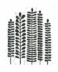 Modern Black And White Photo Prints Ferns Linocut Print Black White Fern Print Modern Botanical Print 8 X 10 Lino Print Etsy Art Prints Lino Print Linocut