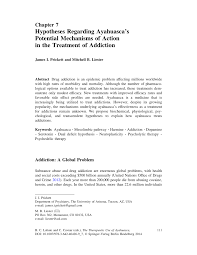 Pdf Hypotheses Regarding Ayahuasca S Potential Mechanisms Of Action In The Treatment Of Addiction