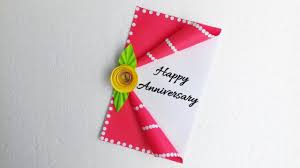 Diy anniversary cards using the cricut explore. A Beautiful Anniversary Card Idea How To Make Anniversary Card Handmade Greeting Card Youtube