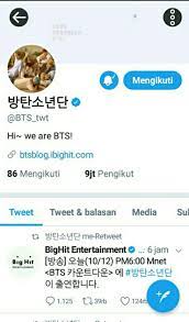 For @bts_twt v,kim taehyung #뷔 •̀ㅅ•́. All About Bts The Series Akun Twitter Bts Meraih 9 Juta Followers Dan Mv Dna Meraih 100 Jt Views Wattpad