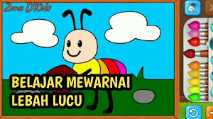 #menggambar dan mewarnai untuk anak. Streaming Belajar Menggambar Dan Mewarnai Lebah Lucu Untuk Anak Tk Dan Paud 1 Vidio