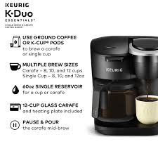 Place a large ceramic mug on the drip tray plate. Keurig K Duo Essentials Single Serve Carafe Coffee Maker Walmart Com Walmart Com