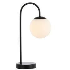 18 25 Iron And Glass Arco Minimalist Mid Century Globe Led Table Lamp Includes Energy Efficient Light Bulb Black Jonathan Y Target