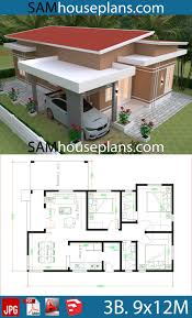 House Plans 9x12 With 3 Bedrooms Roof Tiles Sam House Plans In 2020 Architectural House Plans Bungalow House Design Small House Design Plans