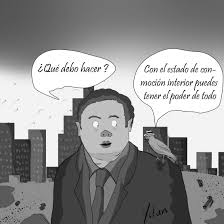 Este le da facultades extraordinarias al presidente de la república para emitir decretos legislativos con el fin de asegurar la estabilidad institucional, la seguridad del estado. Caricatura El Estado De Conmocion Interior