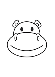 Ou pour toute autre activité où vous aurez envie de faire un lapin en 3d façon origami. Rabbit Face Google Search Hippopotame Coloriage Hippopotame Animaux A Colorier