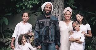 Sharon marley, born november 23, 1964. Ziggy Marley Is All Smiles Posing In Lovely Family Photo With His Wife Their Look Alike Kids