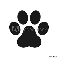 Paw Icon Dog Paw Cat Paw Logo Vector Illustration Paw Logo Cat Paws Paw Illustration