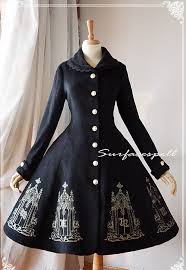 An elegant wave of the hand. Cheap Elegant Gold Silver Embroidery Wool Surface Spell Lolita Winter Long Jacket Sale At Lolita Dresses Online Shop