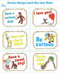 Come print off these frozen valentine's day printables and use them for cards or crafts. Free Printable Curious George Valentine Cards
