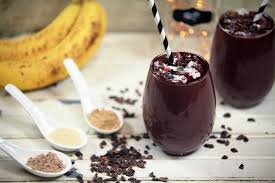 Decadent Black Cherry Chocolate Raw Vegan Protein Smoothie Natalie Norman