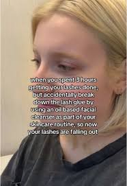 bestie! please remember not to use oil based creams/products near your eyes  when you get your extensions done! #fyp #foryou #lashextensions #extensions  #beauty #lashes #skincare #lashcare #mascara ...