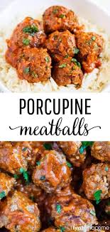 Easy Porcupine Meatballs Less Than 1 Hour I Heart Naptime Recipe Porcupine Meatballs Beef And Rice Ground Beef