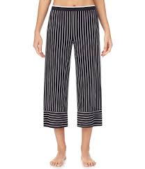 Buy cheap capris for womens online from china today! Donna Karan Striped Print Jersey Knit Capri Lounge Pants Dillard S