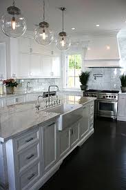 White Kitchen Cabinets With Dark Floors In 2020 Kitchen Kitchen Renovation Home Kitchens