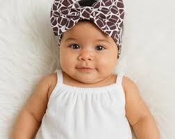 Football Baby Girl Messy Bow