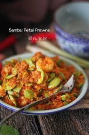 Kalau ada daun pandan, boleh letak. åŽ¨è‹'é£Ÿè°± åå·´è‡­è±†è™¾ æ¤°æµ†é¥­ Sambal Petai Prawns With Nasi Lemak Spicy Recipes Malaysian Cuisine Asian Recipes