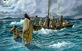 Write the bible verse in the waves. Building On The Word Peter Walks On Water