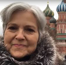 In a dramatic video shared to social media, 73-year-old Jill Stein can be  seen among the group of protesters shoved backwards by police officers, who  used a bike to force them back.
