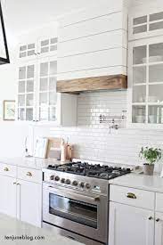 Available as a 30 range hood, a 36 range hood, a 42 range hood or a 48 range hood in ready to finish cherry, hickory, maple, red oak and alder, you are sure to find the perfect fit for your kitchen design needs. Ten June Farmhouse Shiplap Kitchen Vent Hood