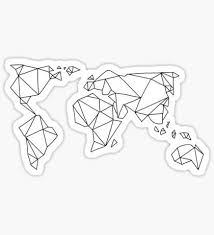 Black And White Aesthetic Stickers Printable Stickers Aesthetic Stickers World Map Sticker Hydroflask Stickers