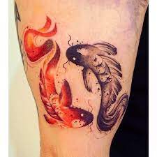 Pin By ľubomir Takac On Tattoo Koi Fish Jin Jang Tattoos Animal Tattoo Fish Tattoos