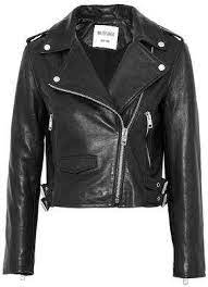 W118 By Walter Baker Liz Leather Biker Jacket Black Leather Biker Jacket Cropped Moto Jacket Jackets